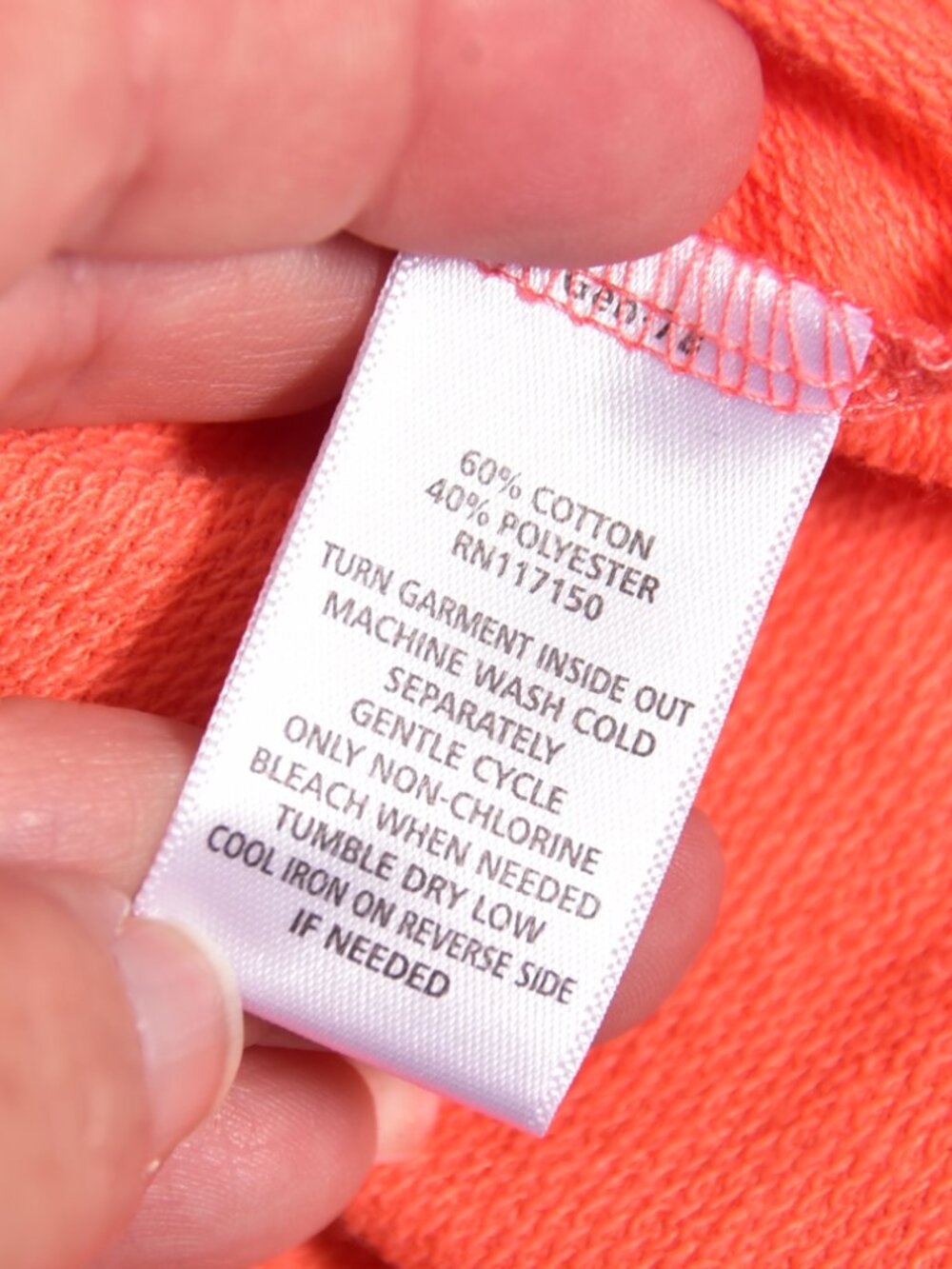 Quacker Factory Women's Orange Top Size Medium Rhinestone Neckline - Picture 5 of 7